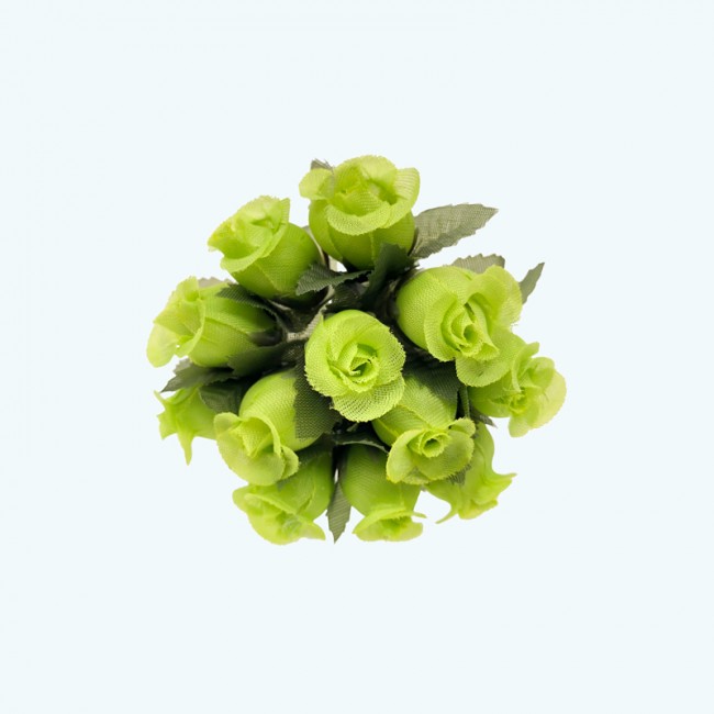 2.5" Diameter Poly Roses 12X12 | Apple